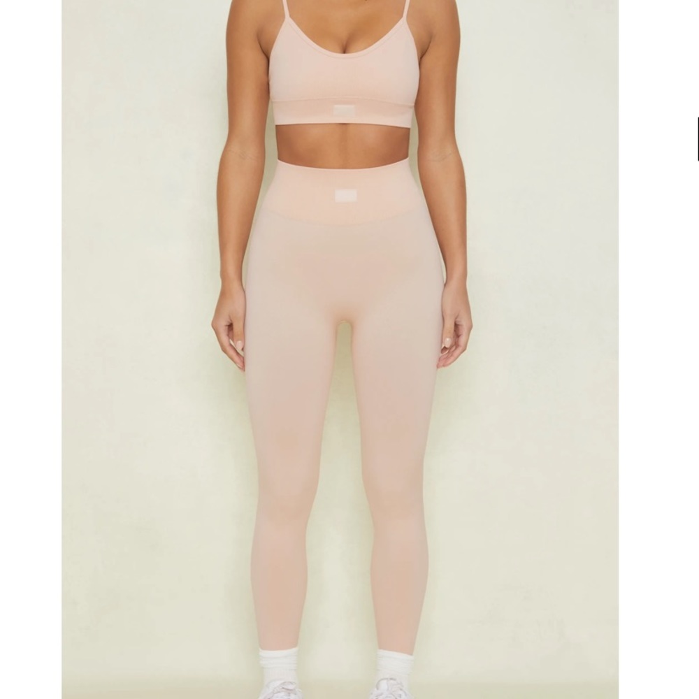 Oh Polly seamless matching set blush color